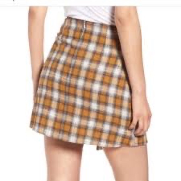 Plaid Wrap Skirt - Picture 2 of 4